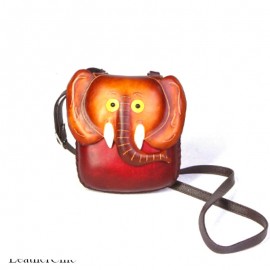 Large Elephant Bag Genuine Leather Crafted Customized Cute Animal Shaped  Crossbody Messenger Purse Tote Cowhide Gift