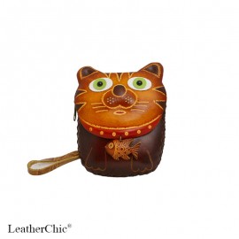  Large Size Animal Purse AP 313.1 Cat with Fish