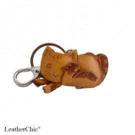 Cat and Dog  Keychain KC 13 Sleeping Cat