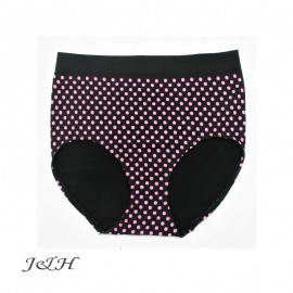 Pack of 6 Seamless Dot Short 3440 PK 1 (3 Black, 3 Wine Red)