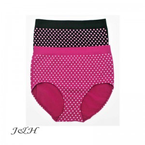 Pack of 6 Seamless Dot Short 3440 PK 1 (3 Black, 3 Wine Red)