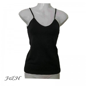 Pack of 3 Seamless V-neck Camisole  4399-2 PK 1 (1 Blue, 1 Pink, 1 Black)