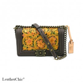  Hand Carved Rectangle Bag HB 903