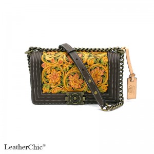  Hand Carved Rectangle Bag HB 903