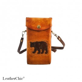 Hand Carved Cross-body Bag Bear HB 19.1 