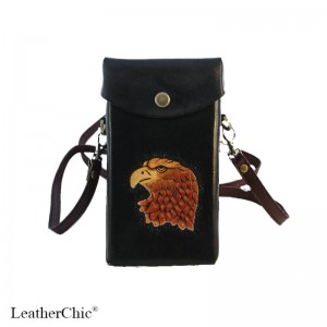 Hand Carved Cross-body Bag Eagle HB 48