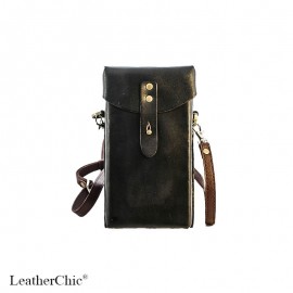 Hand Carved Cross-body Bag Plain Color HBP 01